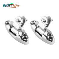 ☁✼ 2PCS Stainless Steel 316 Boat Bimini Top Mount Swivel Deck Hinge With Rubber Pad Quick Release Pin Marine Accessories