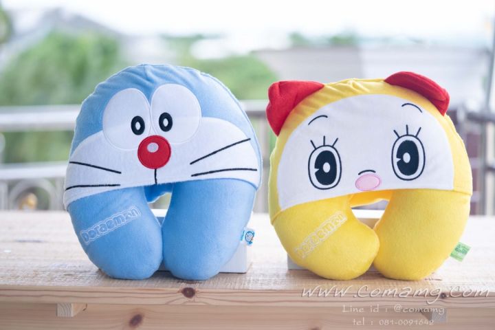 หมอนรองคอมีหมวก-โดเรมอน-amp-โดเรมี่-ในเรื่องdoraemon