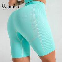 【Hot Sale】embellishembellish WomanHigh เอวกางเกงขาสั้นสุภาพสตรีขี่จักรยาน SeamlessShorts ผู้หญิง SportFitness ถุงน่องสั้นยิมเสื้อผ้าออกกำลังกาย