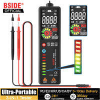 BSIDE เครื่องทดสอบแรงดันไฟฟ้า Digital Multimeter Color LCD Non-Contact Live Wire Detector Indicator Electric Pen Voltmeter Ohm Hz Meter