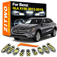 Zitwo 13pcs สำหรับ Benz GLA Class X156 GLA200 GLA220 GLA250 2013 2014 2015 2016 2017 2018 2019หลอดไฟ LED ภายใน. ชุดไฟส่องสว่าง