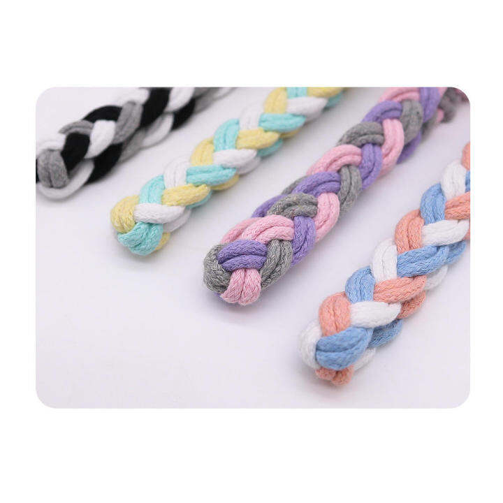 cute-wrist-strap-daisy-keychain-bag-lanyard-woven-keychain-cotton-rope-wrist-strap-mobile-phone-lanyard