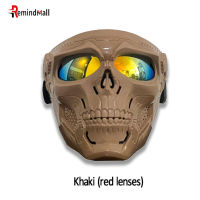 Skull Ghost-Shape Goggles Face Cover สำหรับกีฬากลางแจ้ง Off-Road รถจักรยานยนต์แว่นตา Wind-Proof ปรับ Goggles[สินค้าคงคลัง]