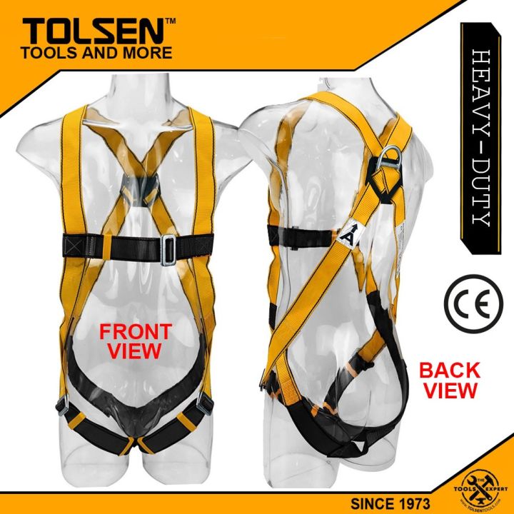 Tolsen Full Body Safety Harness (45mm) CE Certified 45261 Lazada PH