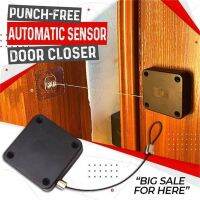 KK FING Punch-free Door Closer 500g-1200g Wire Rope Retractable Recovery Coil Closing Device Hardware