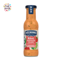 Hellmann’s Real Thousand Island Dressing &amp; Dip 250ml น้ำสลัดเฮลมันน์ เรียลเทาวซั่นไอแลนด์เดสซิ่งแอนแอนดิป 250ml