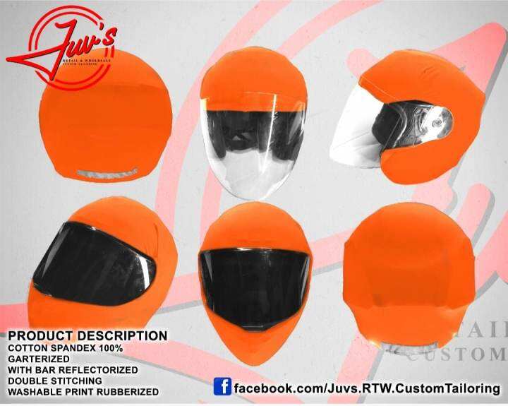 PLAIN ORANGE HELMET COVER !! Lazada PH