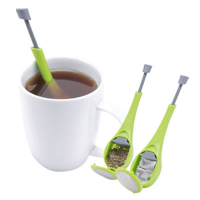 Tea Infuser Healthy Intense Flavor Reusable Tea bag Plastic Strainers Gadget Measure Swirl Steep Stir Press Tea&amp;Coffee Strainer