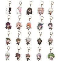 New Anime Danganronpa V3 Keychain Dangan Ronpa Acrylic Key Chain Accessories Pendant for Men Women Bag Keyring Jewelry Gift Hot