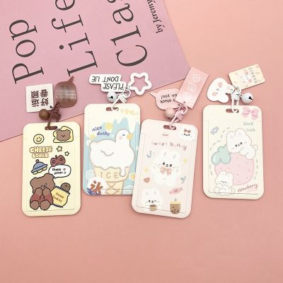 【CW】❀  Campus Student Card Bus Holder Cartoon Plastic Material Bank Credit ID Children Cover