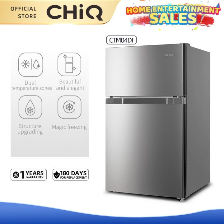 CHiQ CTM04DI 3 cu.ft Two Door Direct Cool Refrigerator 86L Freezer ...
