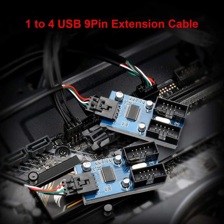 chaunceybi-30cm-usb-9-pin-interface-header-motherboard-extension-splitter-1-to-2-4-cable-desktop-usb2-0-hub-connectors-port