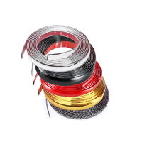 Car Decorative And Strip Fender Trims Bumper Molding Anti-collision Tape Silver Gold Black Red Universal Width 15mm