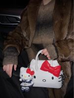 【New product】▲▨ Lovely hello Kitty hellokitty handbag new senior PU leather texture single shoulder bag leisure bag