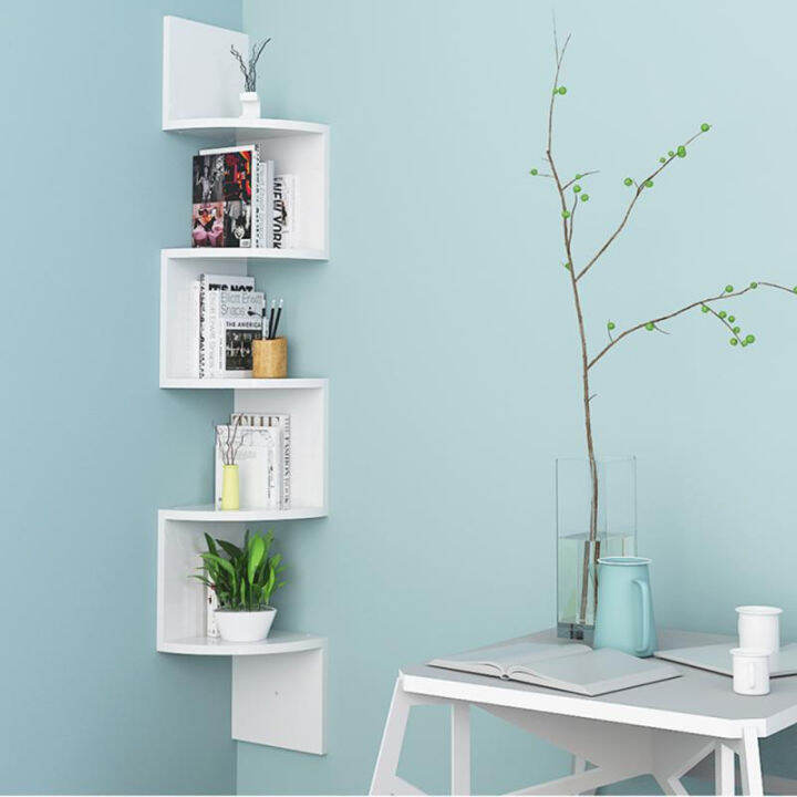 Corner Shelf (5Layer) 2/3/5 Layer wall mount floating corner shelves