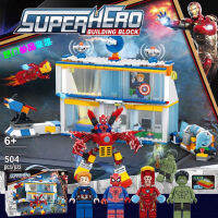 ProudNada Toys ตัวต่อเลโก้ เลโก้ ไอร่อนแมน สไปเดอร์แมน ซุปเปอร์ฮีโร่ SUPERHERO BUILDING BLOCK 504 PCS SL89187