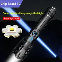 High-power New Long Range LED FlashlightTelescopic Focusing Strong Light  Type-c smart Charging With Power Bank Function Rechargeable  Flashlights