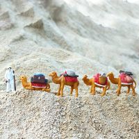 Mini Camel Miniature Figurines Animals Resin Craft Kids Toys Desktop Ornament Bonsai Model Micro Landscape Flowerpot Accessories