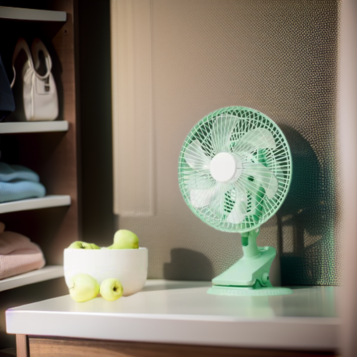 180A clipon silent shaking head fan office high power table fan