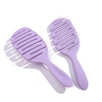 Solid Color Oblique Hollow Hair Brush Hairdressing Elasticity Soft Comb Things Health Care Tools for Baby Stuff Accessories