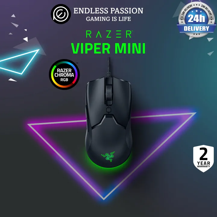 Razer Viper Mini Ultralight Gaming Mouse Fastest Gaming Switches 8500 Dpi Optical Sensor Chroma Rgb Underglow Lighting 6 Programmable Buttons Drag Free Cord Classic Black Lazada Singapore
