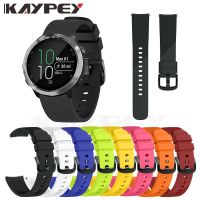 【CW】 Colorful Soft Silicone Replacement Strap for Garmin vivoactive 3 vivomove3 HR Smart Wristband GARMIN Forerunner 645