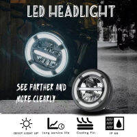 6.5นิ้ว LED ไฟหน้ารถจักรยานยนต์ไฟหน้า H Ead Light Phare Led Moto สำหรับ H Arley S Portster แข่ง Cafe ฮอนด้ายามาฮ่าซูซูกิที่กำหนดเอง