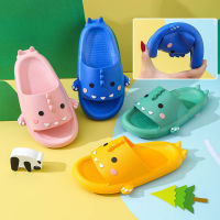 Kids Slippers Childrens Slippers Summer Cartoon Dinosaur Non-Slip Bath Home Bathroom Beach Shoes Baby Soft Sole Anti-Slip