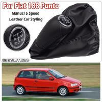 หนัง PU บูตเกียร์เปลี่ยนเกียร์หัวเกียร์ความเร็ว5ระดับสำหรับ Fiat 188 Punto