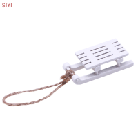 SIYI?Gift?Cheap? 1:12 dollhouse Miniature sleigh เครื่องประดับคริสต์มาส Living Scene Decor จี้