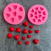 Mini Love Heart Shape Silicone Mold Fondant Cake Decoration Mold Cookie Chocolate Candy Ice Cube Tray Baking Tools