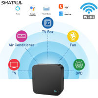 [COD]SMATRUL Mini WiFi IR Remote,สำหรับเครื่องปรับอากาศทีวี,Smart Home Automation Universal Remote Controller สำหรับ Alexa, Home