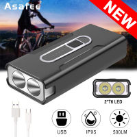 Asafee Z-05A Bicycle LED Light Bicycle Rear Tail Light USB Rechargeable Side Light LED Red light Mountain Bike Lamp Built-in battery