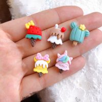 Mixed Resin Cute Kawaii Cartoon Ice Cream Home Decoration Popsicle Flatback Cabochons For DIY Jewelry Craft Scrapbooking