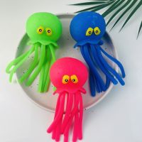 Baby Bath Toys Sponge Water Absorbing Octopus Squeezing Stress Relief Toys Summer Swimming Play Water Toy for Children