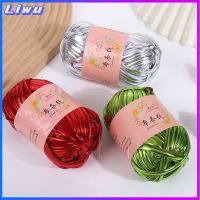 LIWU สำหรับเบาะรองนั่ง สำหรับผ้าห่มกระเป๋า อุปกรณ์เย็บปัก สีเมจิก เส้นด้ายถักโครเชต์ เส้นด้ายลูกกลม หนังเทียมเลียนแบบ ถักมือ DIY