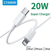 (Bishop Belle)สายเคเบิล CYANMI 20W PD USB C สำหรับ iPhone 14 13 Pro Max Fast Charging สาย USB C สำหรับ IPhone12 Mini Pro Max Data USB Type C