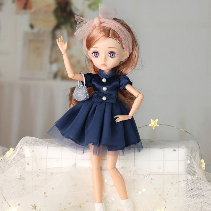26cm-16-bjd-doll-with-clothes-blue-3d-eyes-11-movable-joints-eyelashes-long-hair-wig-dress-up-diy-toy-for-girls-fahsion-gift