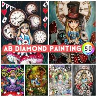 Wonderland AB Drills Diamond Art 5D Diamond Painting Cat Cross Stitch Kit Full Diamond Embroidery Mosaic Picture Decoration