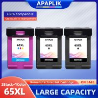 APAPLIK ตลับหมึกสำหรับ HP หมึกรุ่นใหม่65 XL ตลับหมึกสำหรับ HP Deskjet 3700 3720 3721 3722 3723 3724 3730 3732 3733 3735 3752