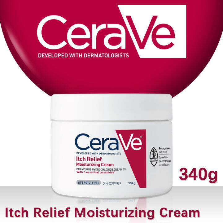 CeraVe Itch Relief Moisturizing Cream Antibacterial Anti Eczema