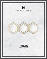 กระจกตกแต่งผนังดีไซน์ Muro Living รุ่น  THEXA