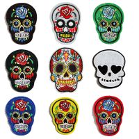 New Skull Bone Patch Ironing Heat Transfer Sticker DIY Washable T-shirt Ironing Heat Transfer Stripe Badge Fashion Brooches Pins