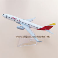 Aloi Logam เซพานียอล Udara A330โรคเหน็บชารุ่น Penerbangan Pesawat IBERIA Airbus 330 Diecast รุ่น Pesawat W Asas Pesawat Kanak-Kanak 16ซม.