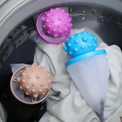 Portable Mesh Laundry Filter Bag Floating Lint Hair Catcher Small Ball Floating Style Washing Machine Pouch Filtration Mesh Bag