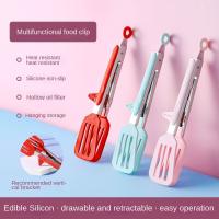 Silicone Food Clip In Kitchen High Temperature Resistant Anti Scalding Barbecue Clip Multifunctional Stainless Steel Bread Clip