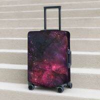 【LZ】﹍㍿  Espaço sideral Galaxy Suitcase Cover bagagem prática Suprimentos Protector estrelas estreladas férias Cruise Trip