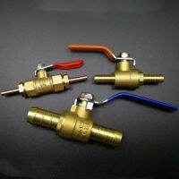 4/6/8/10/12/14/16/19/25mm Hose Barb Brass Equal 2 Way Shut Off Ball Valve For Water Gas Fuel Gas