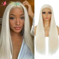 【jw】✑◈ X-TRESS Blonde Wig Synthetic Front Wigs 28 Inch Straight Part Resistant