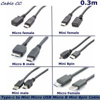 Type-C to Micro USB Mini USB male and female Micro B Mini 8pin Mobile Phone Computer Mobile Hard Disk Nikon Camera Data Cable